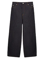 Five-Pocket-Style Wide-Leg Jeans