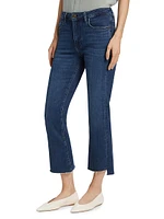 Le Crop Mini Boot-Cut Cascade Jeans