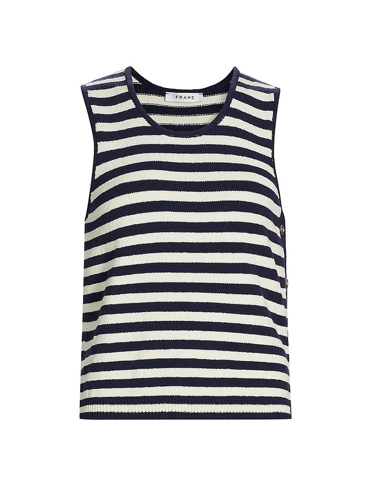 Mariner Striped Sweater Tank Top