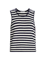 Mariner Striped Sweater Tank Top