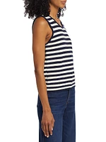 Mariner Striped Sweater Tank Top