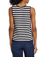 Mariner Striped Sweater Tank Top