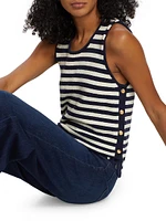 Mariner Striped Sweater Tank Top