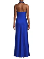 Satin Halterneck Mermaid Gown