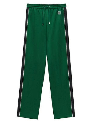 Cotton-Blend Relaxed-Fit Track Pants