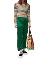 Cotton-Blend Relaxed-Fit Track Pants