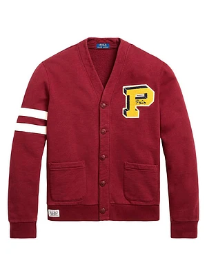 Varsity Sweatshirt Cardigan