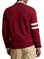 Varsity Sweatshirt Cardigan