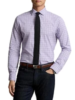 Tattersall Check Cotton Button-Front Shirt