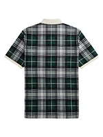 Plaid Cotton Polo Shirt