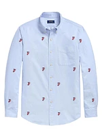 P-Wing Cotton Button-Down Oxford Shirt