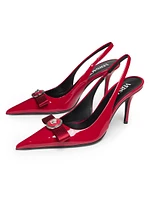 Gianni Ribbon 85MM Slingback Pumps