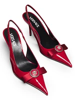 Gianni Ribbon 85MM Slingback Pumps