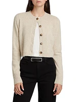 Zephir Cropped Slim-Fit Cashmere Cardigan