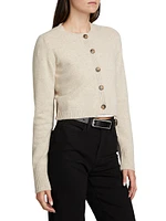 Zephir Cropped Slim-Fit Cashmere Cardigan