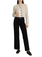 Zephir Cropped Slim-Fit Cashmere Cardigan