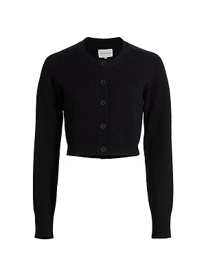 Zephir Cropped Slim-Fit Cashmere Cardigan