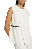 Buckle-Strap Sleeveless Top