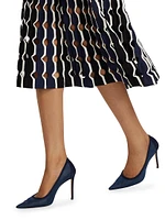 Nash Stripe Punchout Midi-Dress