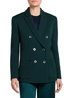 Stretch Wool Double-Breasted Jacket