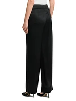 Silk Straight-Leg Pants