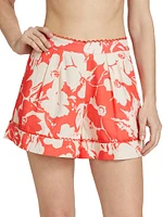 Adyson Floral Pleated Shorts