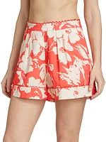 Adyson Floral Pleated Shorts