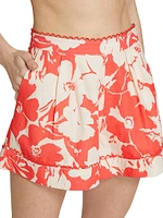 Adyson Floral Pleated Shorts