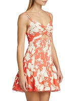 Ryder Floral Cut-Out Minidress