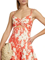 Ryder Floral Cut-Out Minidress