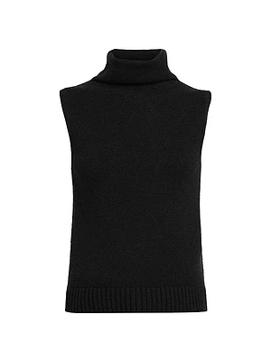 Sleeveless Turtleneck Top