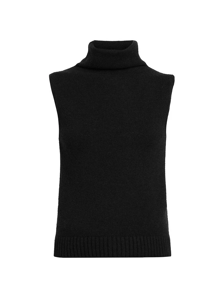 Sleeveless Turtleneck Top