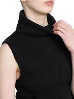 Sleeveless Turtleneck Top