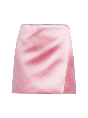 Duchess Satin Miniskirt