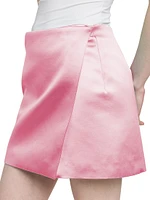 Duchess Satin Miniskirt