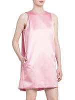 Duchess Satin A-Line Minidress