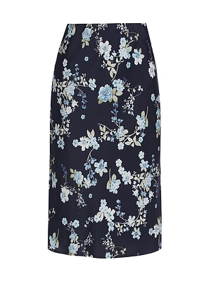 Porter Floral Midi-Skirt