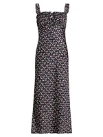 Marion Foulard Print Midi-Dress