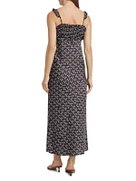 Marion Foulard Print Midi-Dress