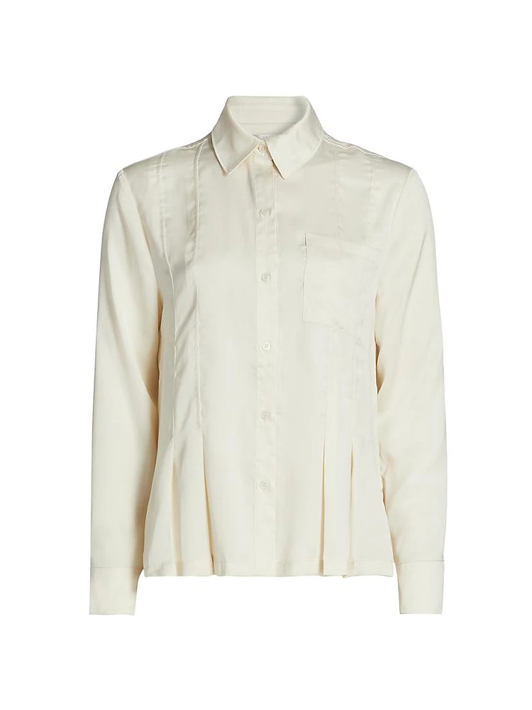 Porter Pleated-Hem Shirt