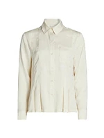 Porter Pleated-Hem Shirt