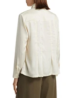 Porter Pleated-Hem Shirt