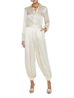 Palmer Silk Blouson Pants