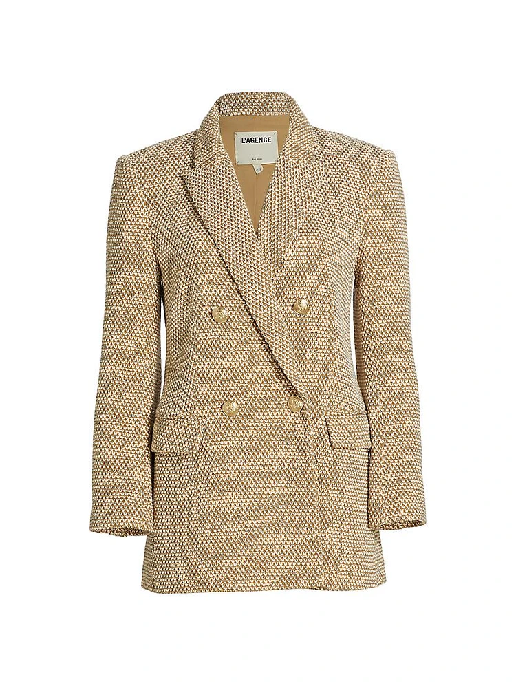 Riva Tweed Double-Breasted Blazer