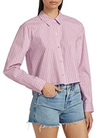 Cosette Crop Hi-Low Shirt