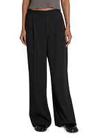 Parika Wool-Blend Low-Rise Pants