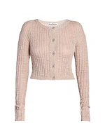 Kiko Linen-Blend Crop Cardigan