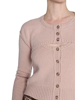 Kileno Wool-Cashmere Layered Sweater