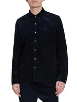 Corduroy Cotton Button-Down Shirt