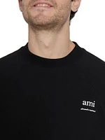 Ami Logo-Embroidered Sweatshirt